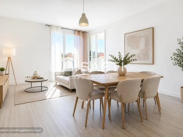 T3 traversant et lumineux 60m²-bon potentiel locatif