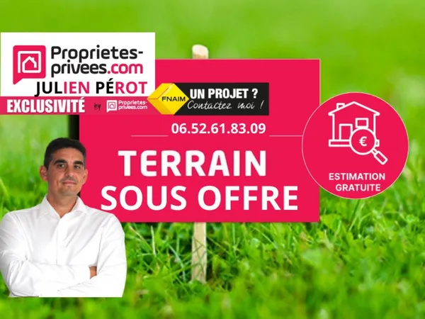 Exclusivité !! Côtes d'Armor 22290 Lanvollon. Terrain constructible, plat, hors lotissement, libre d