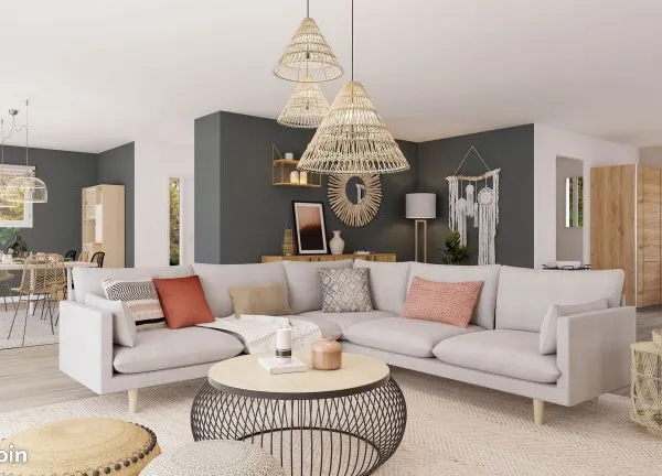 Marseillan : maison contemporaine 50 m² avec 2 chambres sur terrain viabilisé de 240 m², proche mer