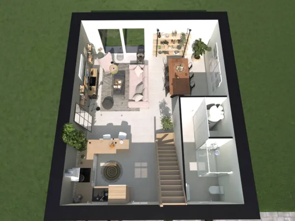 Terrain + maison 76 m²