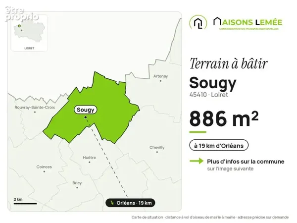 Terrain à bâtir 886 m² à Sougy