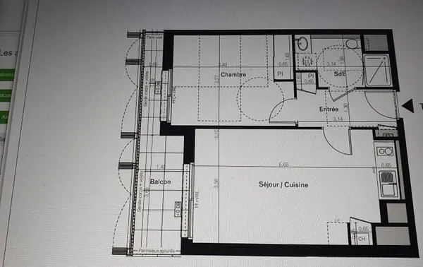 Appartement de 44m2 à louer sur Rennes