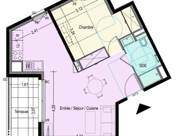 Vente Appartement 2 pièces