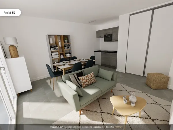 Appartement 2 pièces 43 m²