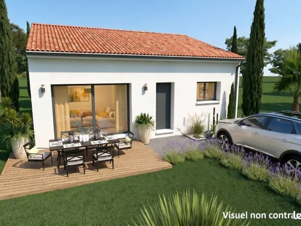 Maison neuve 83 m² à Nissan-lez-Enserune : 3 chambres, terrain 300 m²