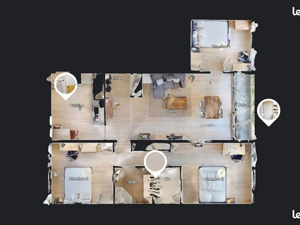 Appartement 4 pièces 77 m²