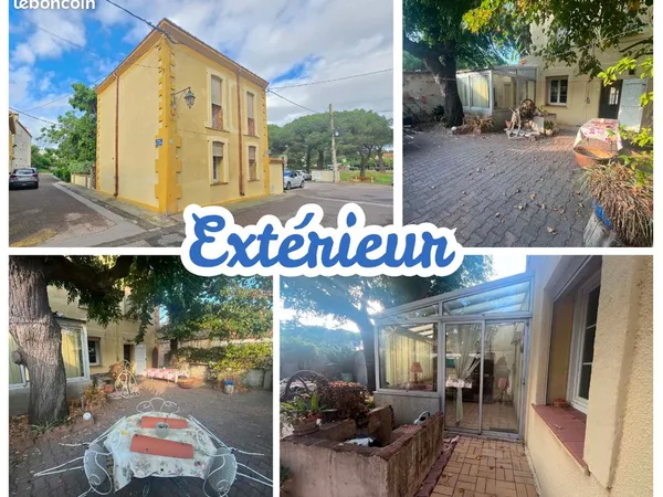 🏡 maison de ville - argelès-sur-mer - env. 91 m² - 3 chambres + bureau - jardin + garage