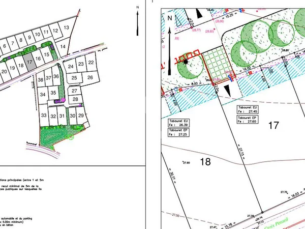 Terrain 467 m² BREM SUR MER