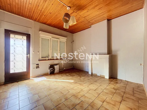 Maison mitoyenne - 2 chambres - courette - garage - Aniche