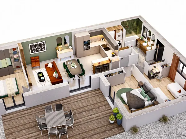 Terrain + maison 75 m²
