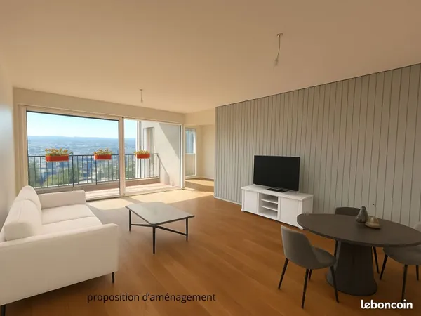 Appartement spacieux-5 pièces-Cachan-Vue panoramique