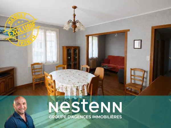Maison de ville à vendre au Mans ? 3 chambres, jardin, garage et excellente isolation