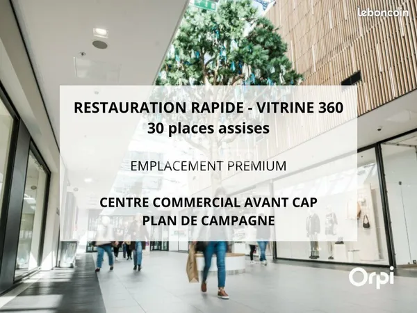 Restauration rapide 62 m²