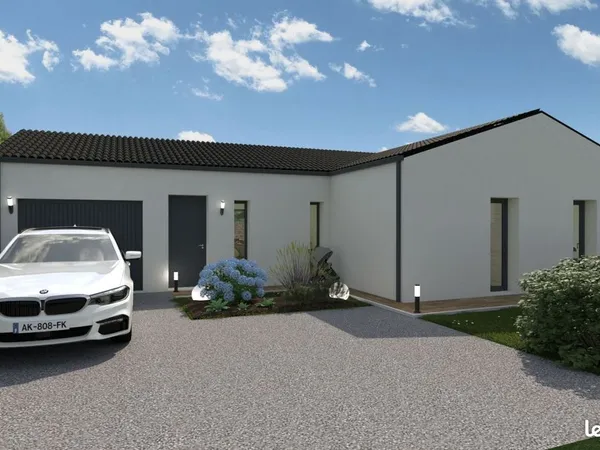 Maison de 90.16 m² sur un terrain de 666 m² à BIGNOUX en VIENNE (86)