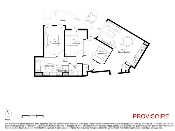 Appartement 4 pièces 79 m²