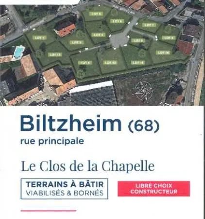 Terrain 545 m² Biltzheim