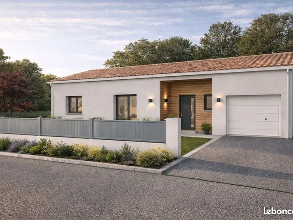 Projet de construction d'une maison 88.83 m² avec terrain à BIGNAY (17)