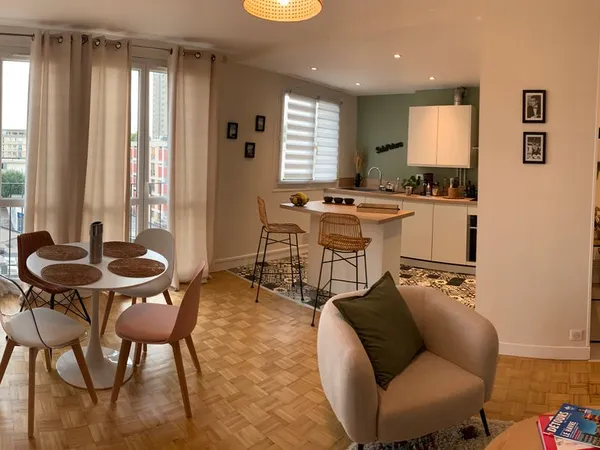 Très bel appartement Meublé T2 centre ville Le Havre avec ascenseur et cour intérieure
