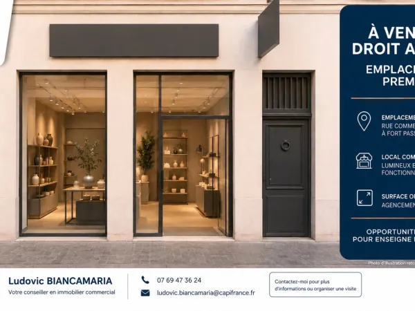 Commerce 2 pièces 25 m²