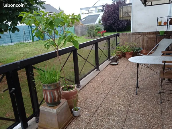 65m2 2 chambres RDC terrasses Route de Vannes