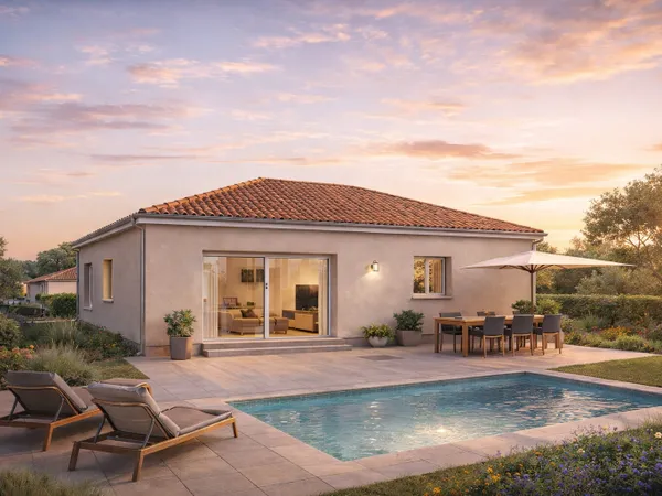 Terrain + maison 80 m²