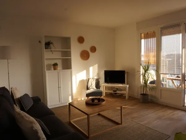 Loue appartement T2 meublé 51 m² - balcon et 2 stationnement - ANGERS (49) Madeleine / UCO