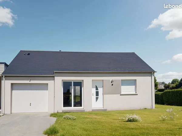 Maison plain-pied 2 chambres & garage