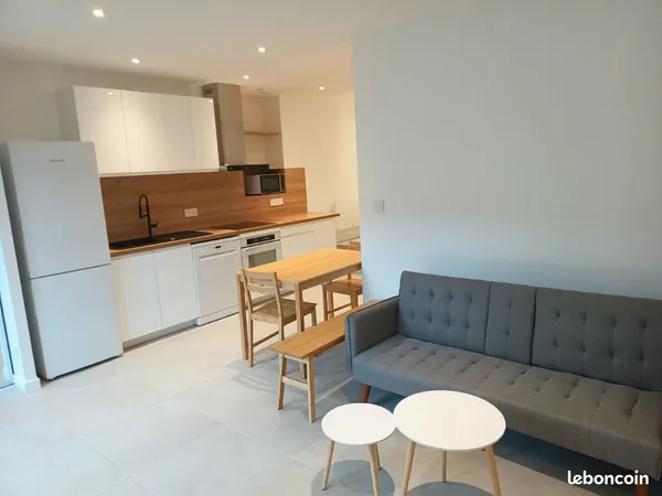 T2 meublé de 40m2 avec jardin refait à neuf