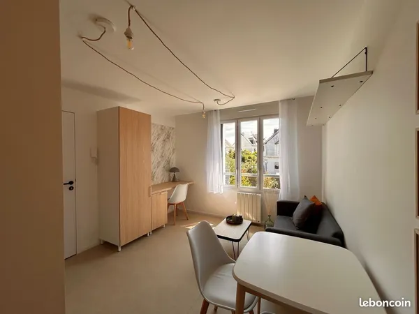 Location T1bis Saint Brieuc avec jardin commun
