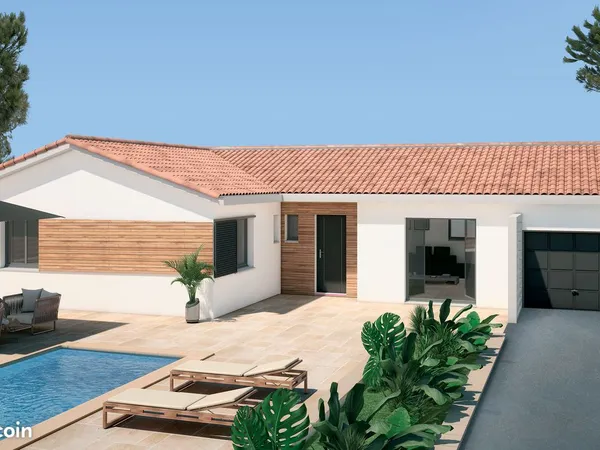 Maison neuve 100 m² avec terrain 870 m² à Saint-Hilaire-de-Brethmas - 3 chambres suite parentale gar
