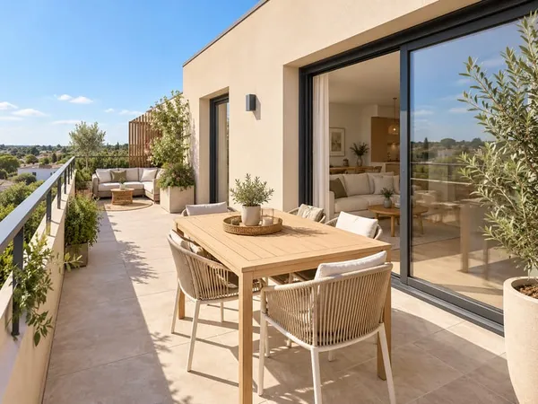 T2 avec grande terrasse - proche de toutes commodités