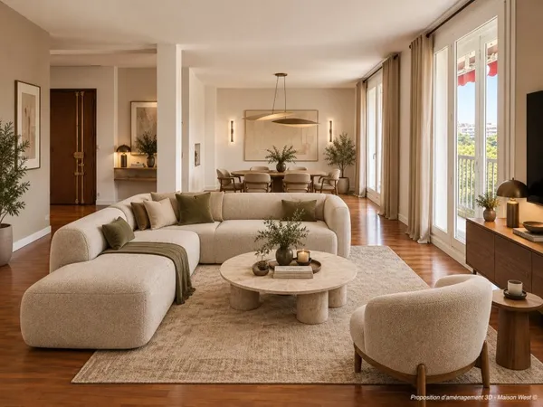 A VENDRE - Boulogne-Billancourt - Quais de Seine | 99 m², balcon face Seine, 2 chambres possible 3, 