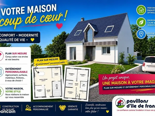 Maison 115 m² avec terrain à FERE-EN-TARDENOIS (02)