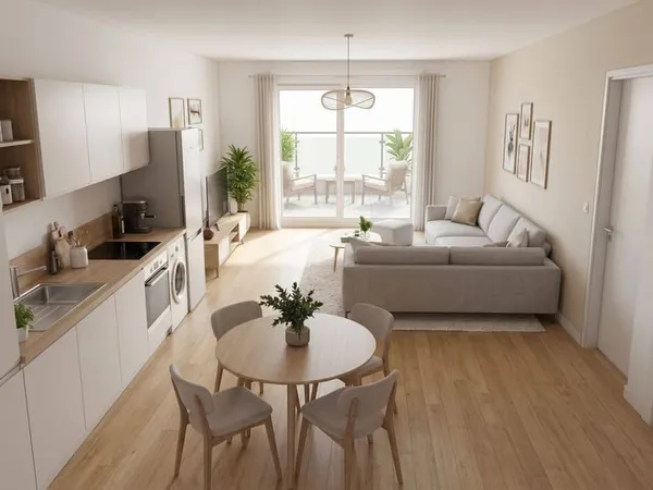 Appartement 2 pièces 45 m²