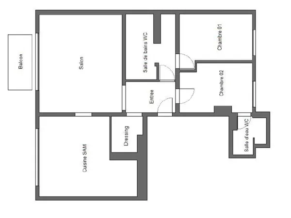 Appartement 3 pièces 83 m²