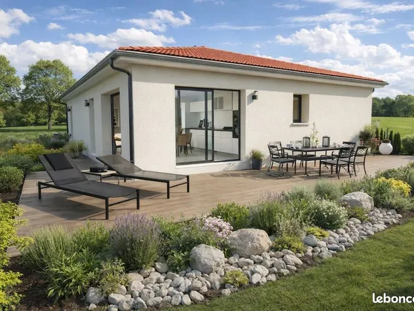 Projet de construction d'une maison 97 m² + garage sur un terrain à AVEIZE (69)