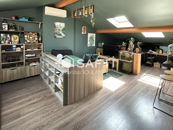 Bel appartement en centre ville, avec cave et jardin.