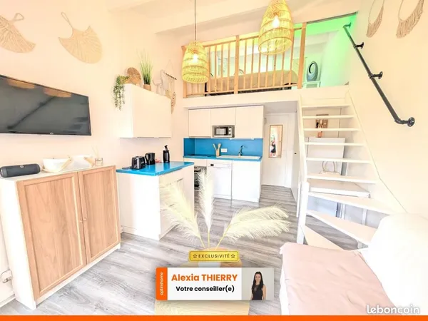 Studio 2 pièces 19 m²
