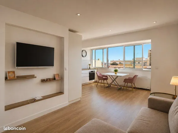 Location au mois | Studio neuf meublé plein Sud