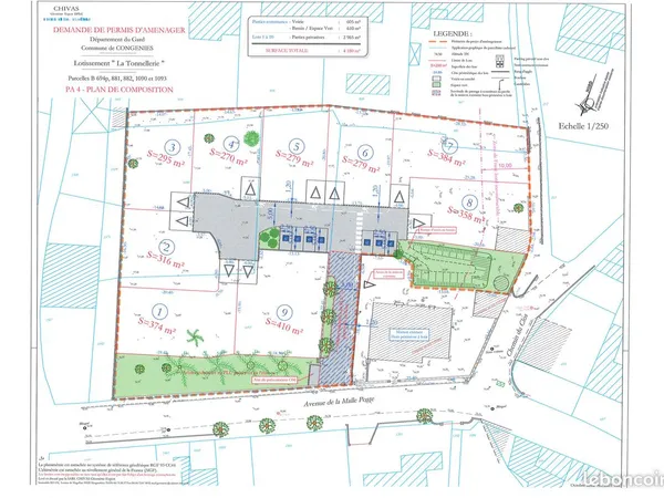 CONGENIES 390 m² viabilisé LIBRE CONSTRUCTEUR