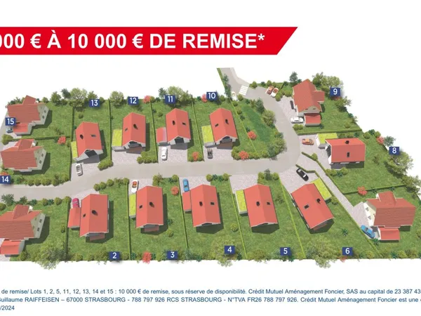 Terrain en lotissement 625 m²