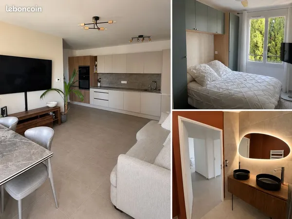 Appartement T3 meublé dernier étage + parking