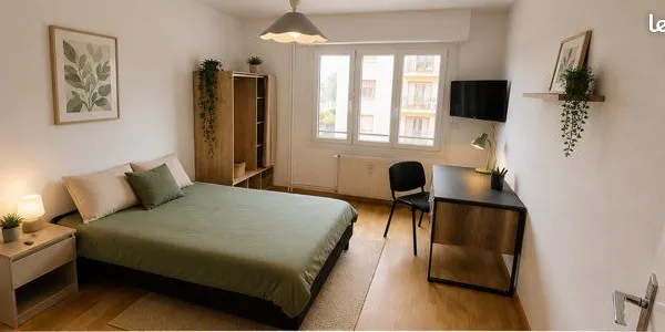 Collocation de trois chambres entièrement meublée