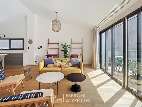 Loft avec terrasses en duplex inversé
