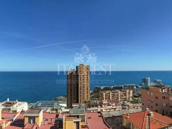 BLUEMONT · Frontière Monaco — T3 A402 · 77,08 m² · 6ème étage · Sud · Vue mer et Monaco · Terrasse 8