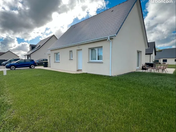 Maison plain-pied récente - 80 m² - 3 chambres - Terrain 549 m² - Grainville-Ymauville