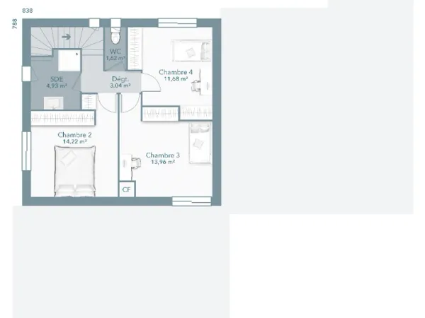 Maison neuve 6 pièces 110 m²