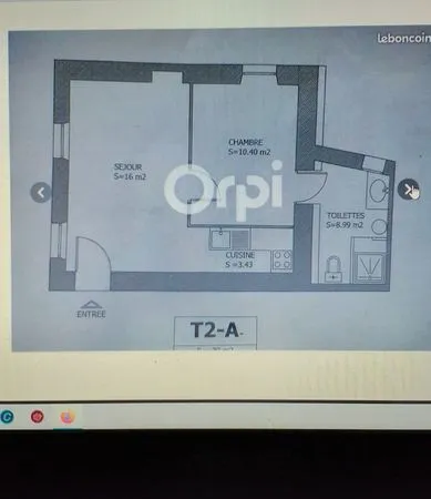 Appartement T2 39m2