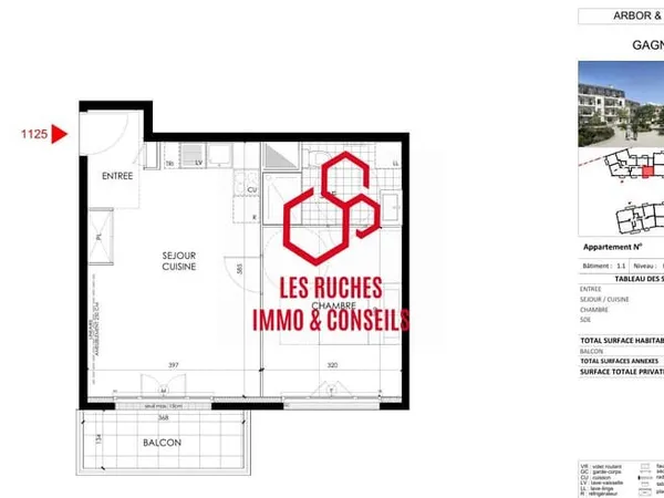 Appartement 2 pièces 41 m²