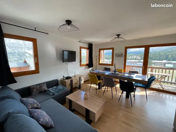 ⭐ RARE À SUPERDÉVOLUY - DUPLEX D'EXCEPTION 57 m² - 10/12 COUCHAGES - 2 TERRASSES PLEIN SUD - CAVE - 